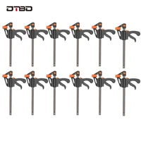 dtbd 4inch 123456810pcs woodworking bar f clamp clip hard quick ratchet release speed squeeze diy carpentry hand tool