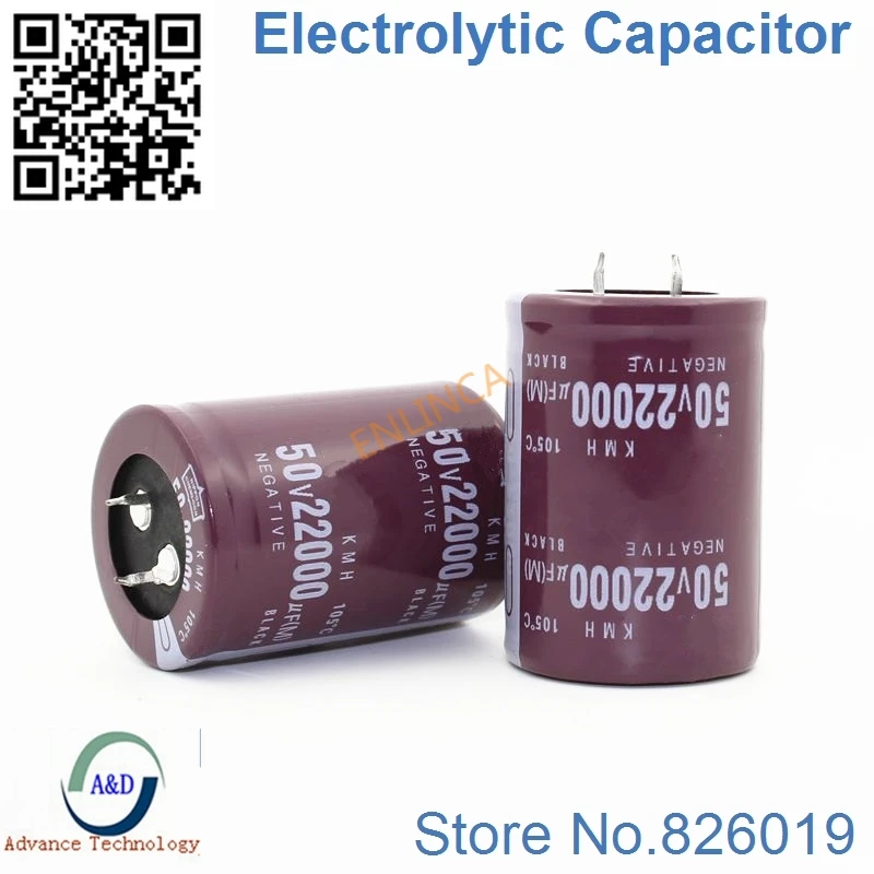 20pcs/lot 50V 22000UF Radial DIP Aluminum Electrolytic Capacitors size 35*50 22000UF 50V Tolerance 20%