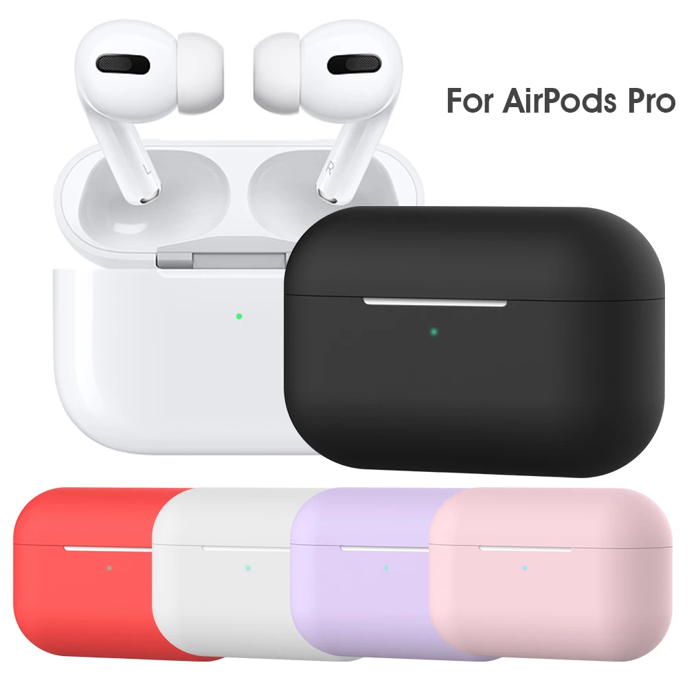 

Earphone Case For Apple Airpods Pro Silicone Wireless Bluetooth Earbuds Charging Cover For Air pods Pro Storage Bag For Airpods