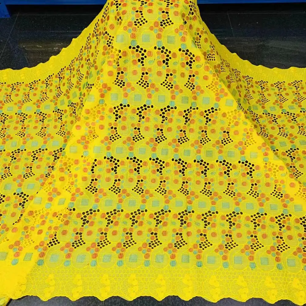 Африканская кружевная ткань с вышивкой швейцарская вуаль хлопок 2020 для Гамбии