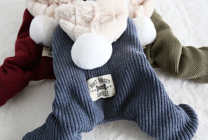 Большая шапка в полоску одежда для собак Комбинезоны банный халат зимняя теплая