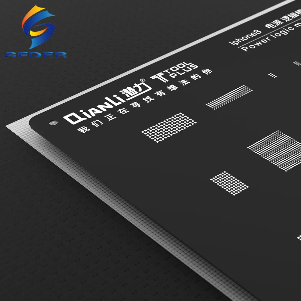 QIANLI iBlack BGA трафарет Tool Plus Power Logic модуль реболлинг Оловянная сетка для IPhone 5 / 5S 6 6s 7 8