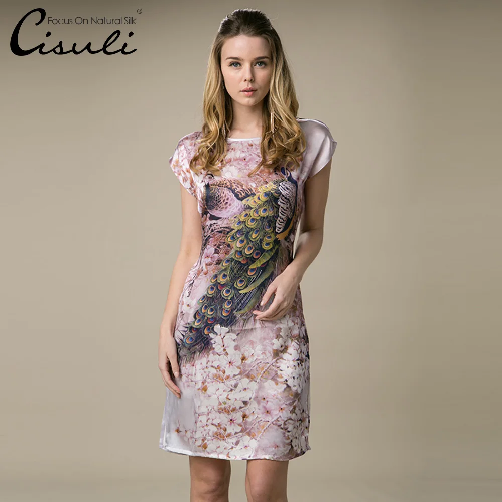 Женское атласное платье из натурального чистого шелка летнее крутое