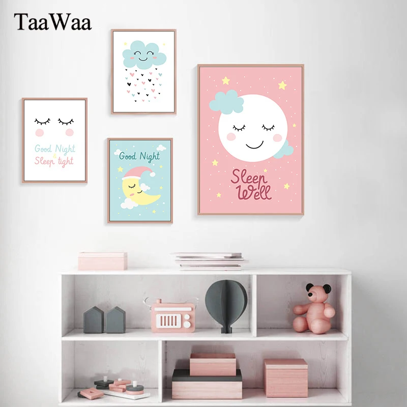 Настенный декор для детской комнаты TAAWAA постер с милыми рисунками в
