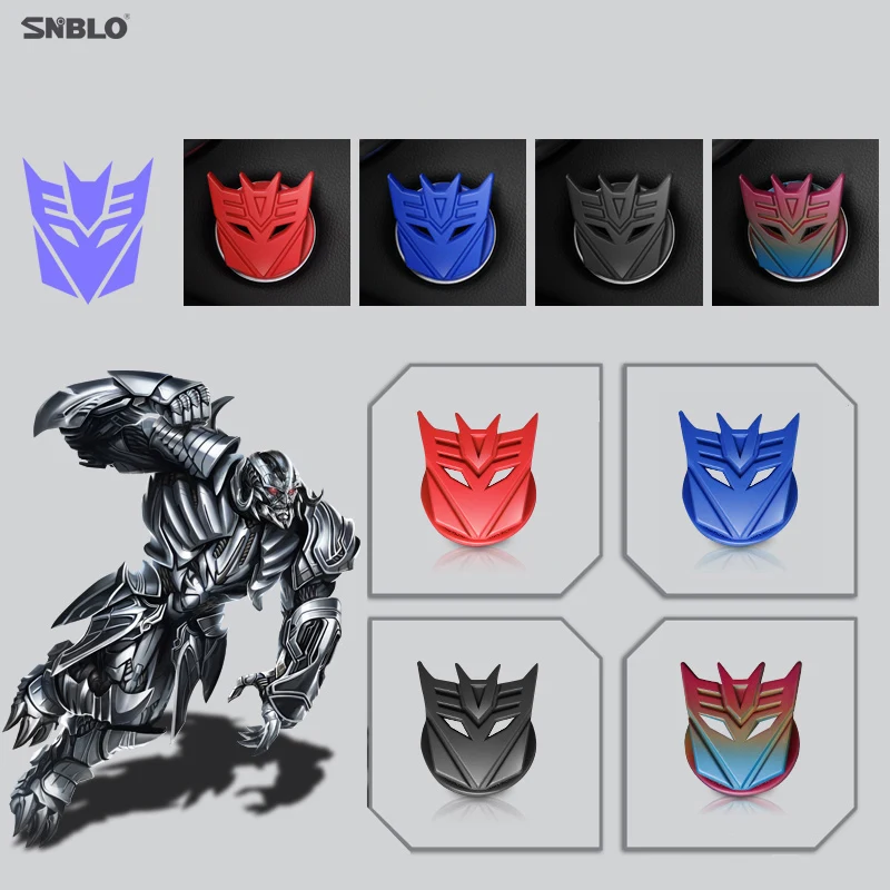 

Transformers 3D Car Switch Accessories Ring Auto Engine Start Stop Button Cover Case For Audi A6 B8 A6L Q5 8R A4 C7 B9 A7 BT