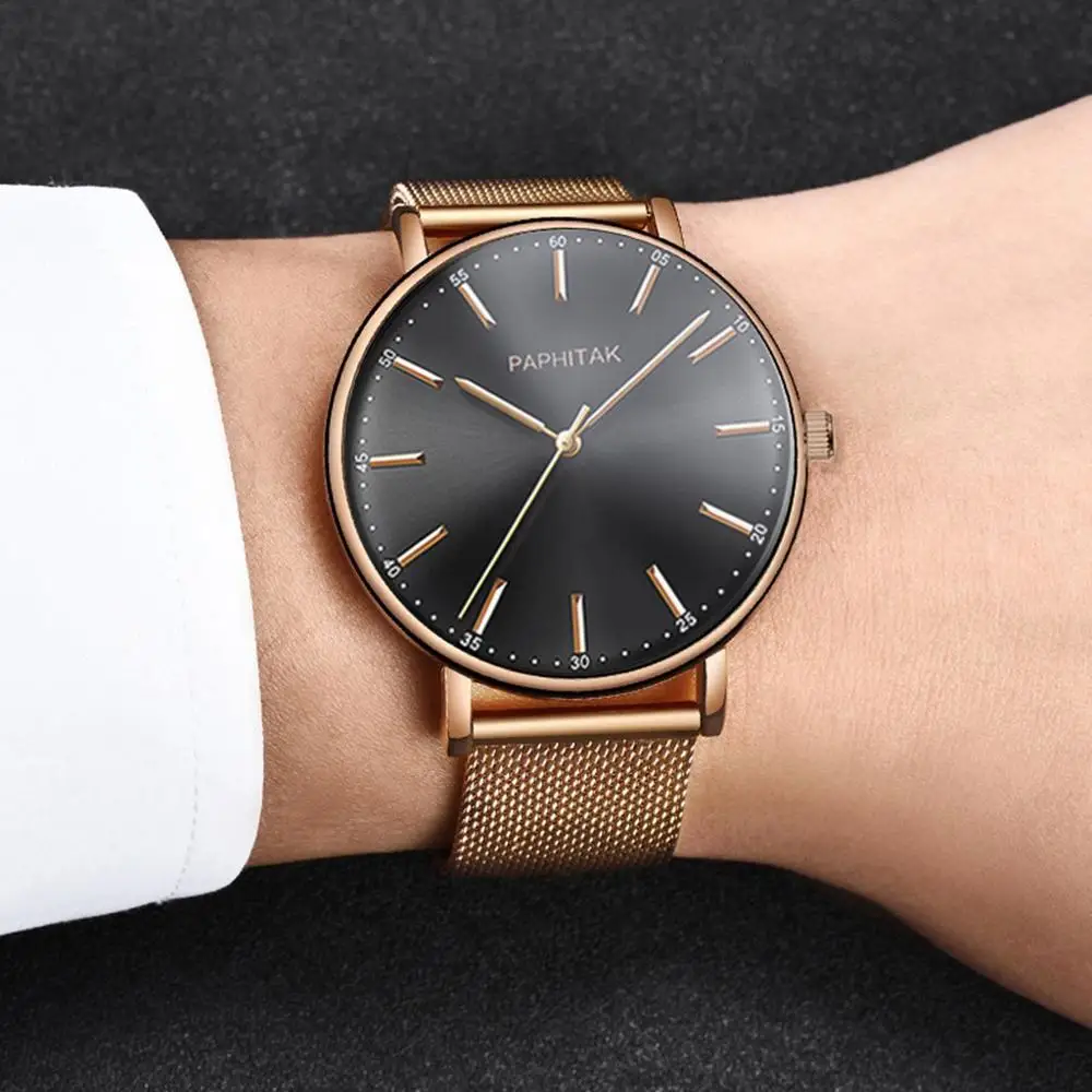 Мужские кварцевые часы от бренда Luxruy роскошные креативные повседневные