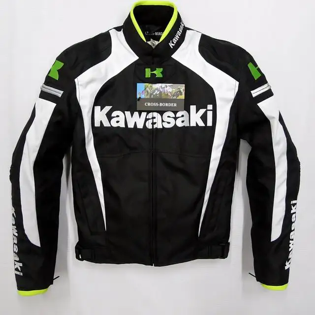 2019New arrival men jacket KAWASAKI winter automobile race clothing motorcycle thermal removable liner flanchard E |