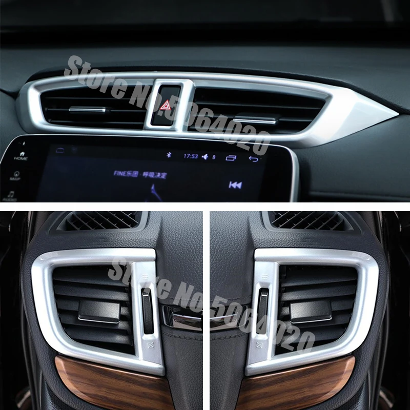 

Для Honda CR-V CRV 2017 2018 2019 2020 аксессуары ABS пластик интерьера, устанавливаемое на вентиляционное отверстие в салоне автомобиля на выходе, накладка, отделка, стайлинга автомобилей