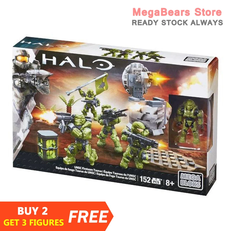 Конструктор Mega Bloks 220 x Halo CNG63 UNSC Fireteam Taurus строительные блоки игрушки - купить по