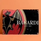 Ром Бакарди Ретро винтажный жестяной знак Бар Паб домашний металлический постер настенное Искусство Декор постер