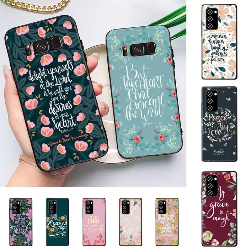 

Christian bible quotes verse jesus Phone Case For Samsung Galaxy Note10Pro Note20ultra cover for note20 note10lite M30S