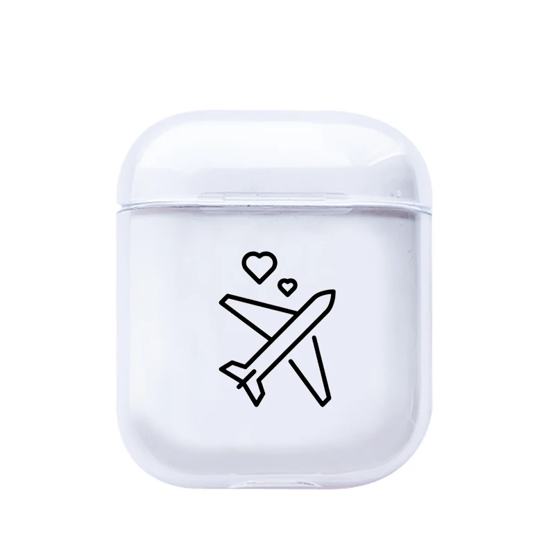 I200928 Роскошные аксессуары для карт чехол для Airpods 1 2 прозрачная Bluetooth гарнитура наушники дорожный прозрачный мягкий чехол s силиконовый чехол - Цвет: I200928