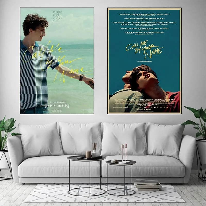 

Call Me By Your Name Classic Movie Vintage Poster and Prints Wall Art Canvas Paintings for Bedroom Home Decoration Cuadros