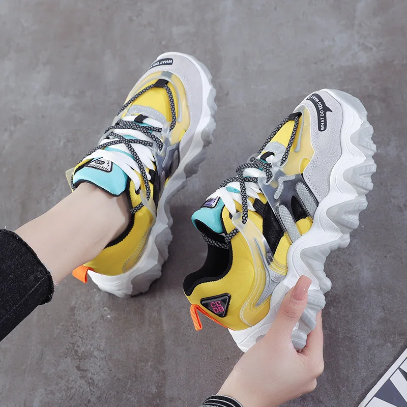 

Internet Hot Thick Bottom Heightened Daddy Shoes Women's Summer New Women's Shoes Wave Bottom Casual Sports Shoes Fashion