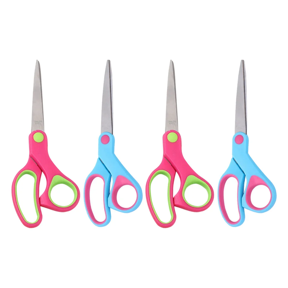 

4Pcs DIY Handicraft Scissors Office Scissors Student Scissors (Random Color)