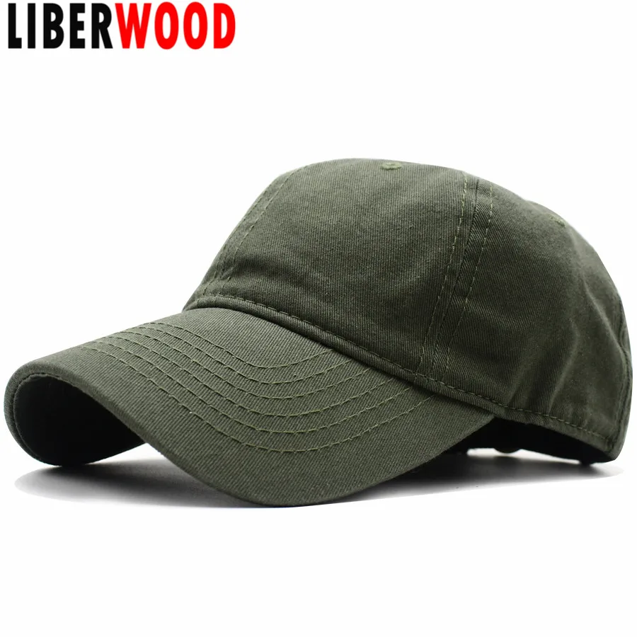 Бейсболка LIBERWOOD унисекс из хлопка однотонная Snapback шляпа для мужчин и женщин