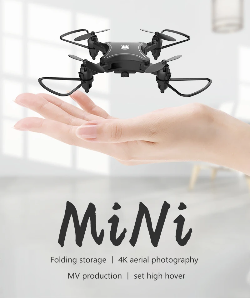 Мини-Дрон WiFi FPV камера 4K HD удержание высоты RC Дрон вертолет один ключ возврат складной мини-Квадрокоптер высокое качество Дрон