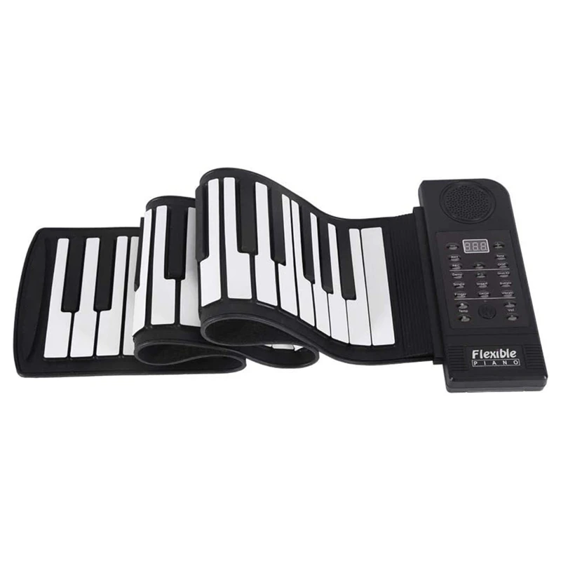 

Portable Flexible Electronic 61Key Piano Electronic Hand Roll Piano With Speaker For Children Beginners Family Travel