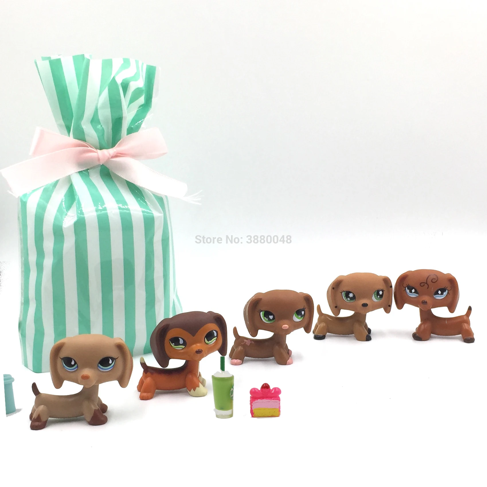 LPS CAT 5 шт./пакет реальный зоомагазин милые игрушки маленькая собака модель редкие