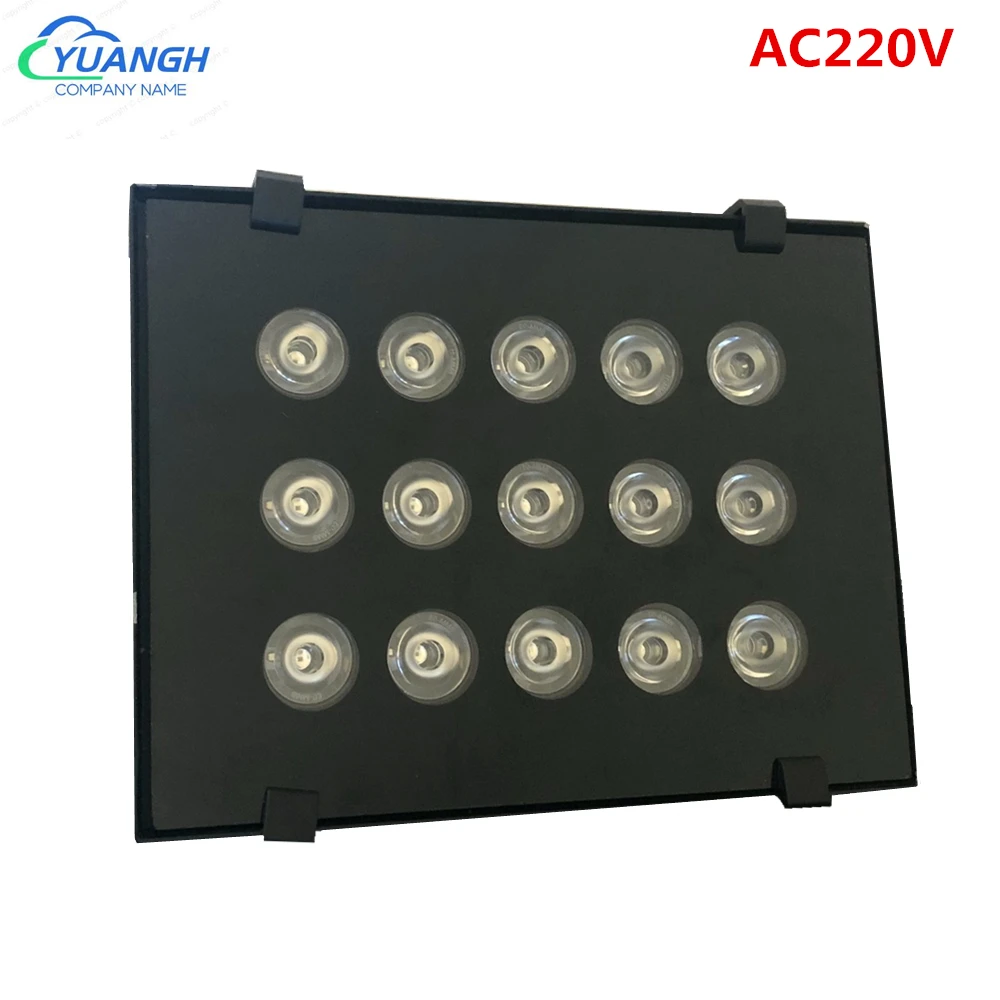 CCTV ИК заполняющий светильник AC220V 15 шт. осветители инфракрасный Светодиодный