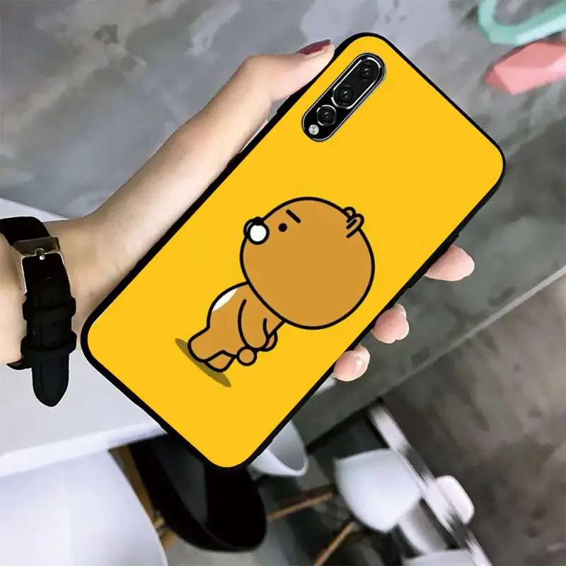 

KAiKAO Bear Phone Case For Huawei G7 G8 P7 P8 P9 P10 P20 P30 Lite Mini Pro P Smart Plus Black Soft TPU Cove Fundas