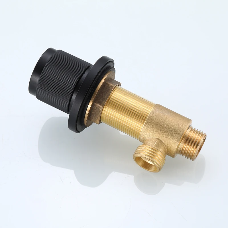 Смеситель для ванной комнаты с двойной ручкой широкий золотистый кран раковины