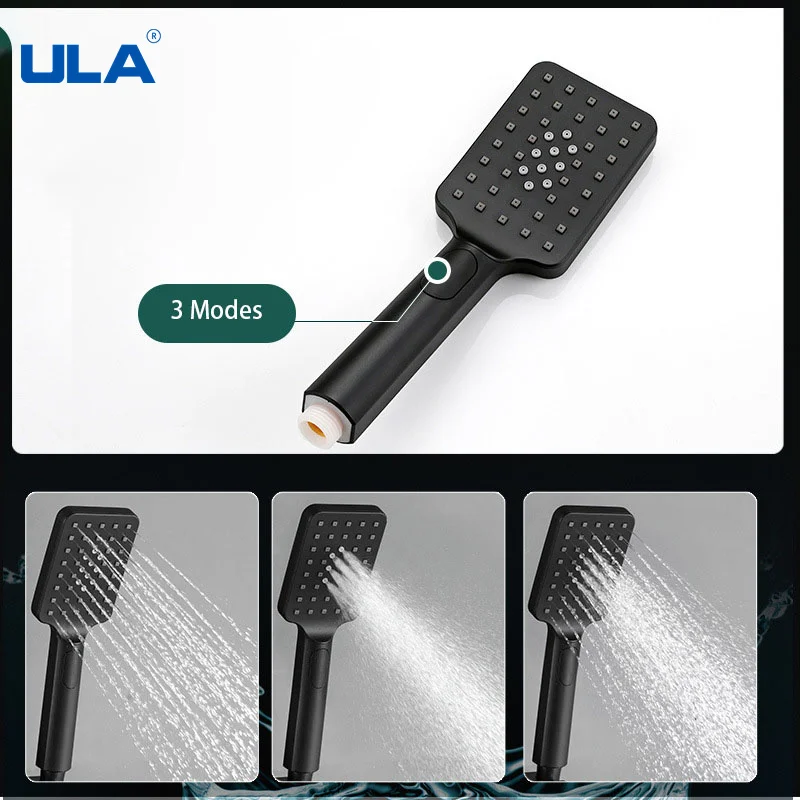 Термостатический смеситель для душа ULA кран раковины черного цвета с цифровым