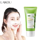 Грязь LAIKOU с зеленым чаем, увлажняющее средство для очистки пор лица, средство для ухода за кожей, удаления черных точек и отбеливания, контроль жирности лица