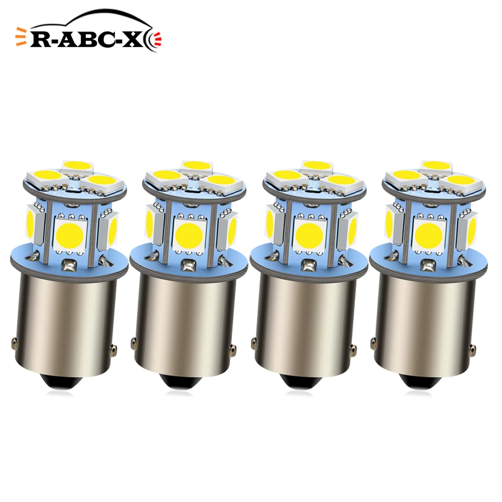 4pcs 6V 12V 24V car 1156 BA15S P21W Light Turn Signal Lamp Reversing Backup Light Signal Blinker Brake Stop Bulb LED 8 5050SMD