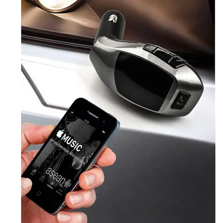 Handsfree комплект беспроводной связи bluetooth для автомобиля fm-передатчик радио авто X5
