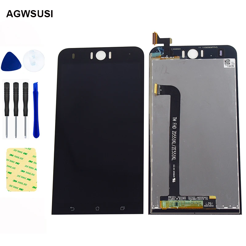 ЖК экран для Asus Zenfone Selfie ZD551KL Z00UD дисплей панель сенсорный дигитайзер датчик в