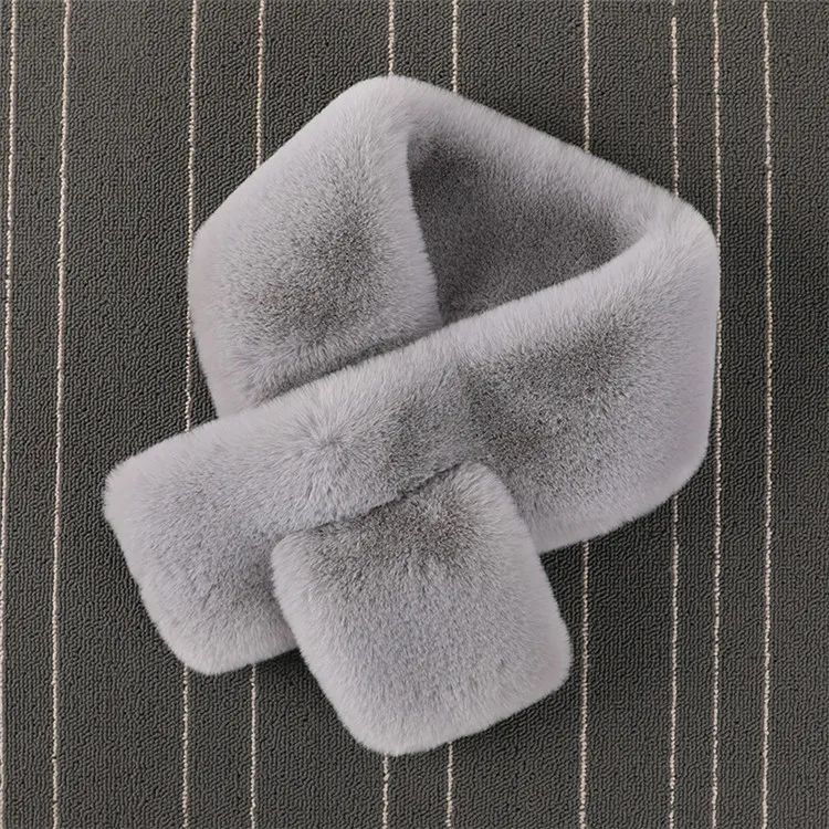 Зимний модный шарф на лямках для маленьких мальчиков и девочек серый платок из