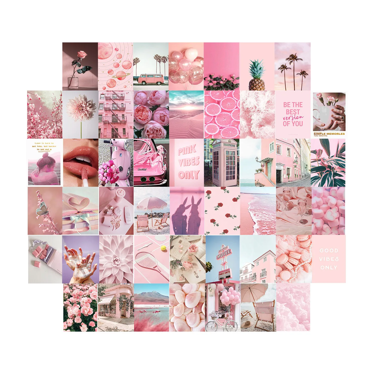 

Postcard Photo Collage Set Wall Collage Kit Exqusite Aesthetic Posters Bedroom Decor