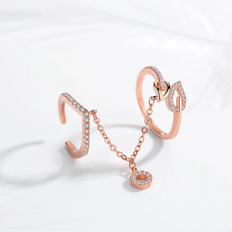 Женское кольцо TONGZHE серебряное из стерлингового серебра 925 пробы с кубическим