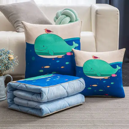 1 шт. зимняя утолщенная Подушка и одеяло двойного назначения транспортные