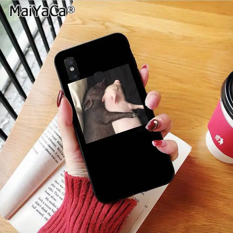 MaiYaCa Couples Cartoon Lovely Pink Pet Pig Coque Shell Phone Case for Xiaomi 8 9 se 5X Redmi 6pro 6A 4X 7 5plus note 5 | Мобильные