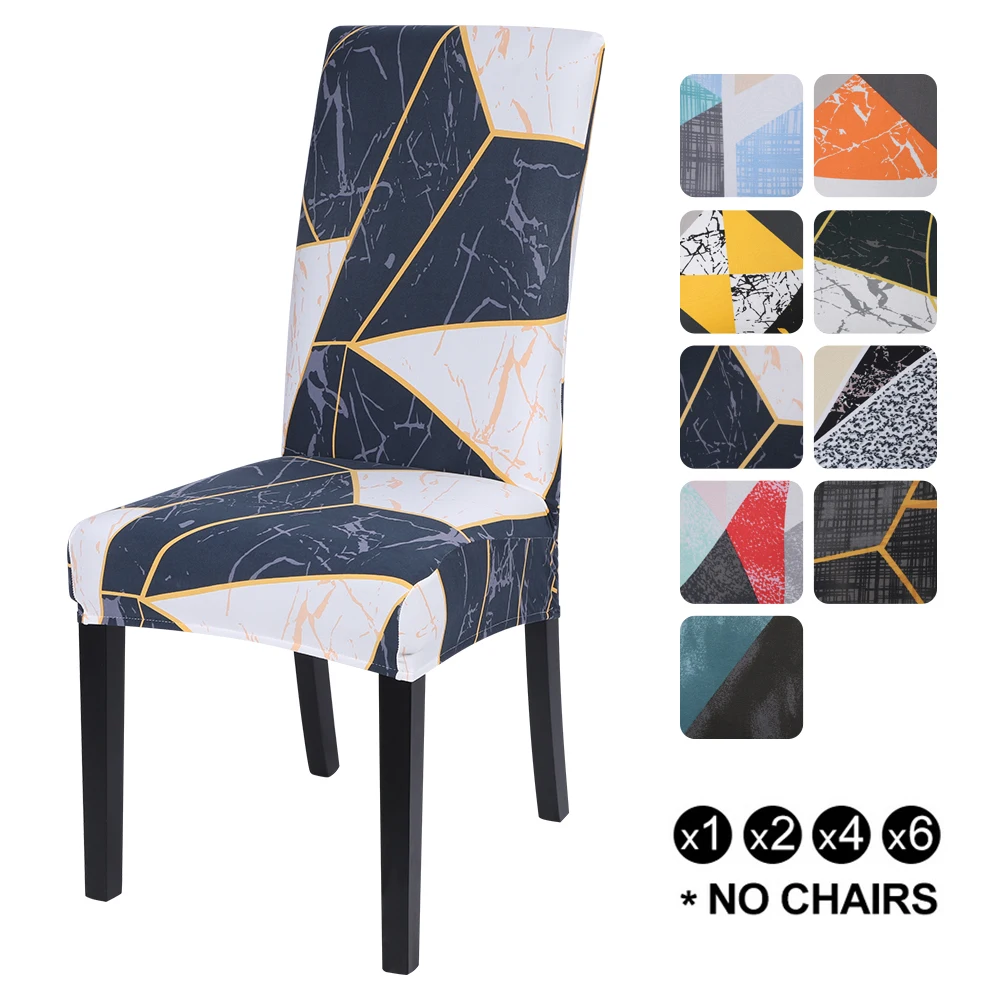 

Jacquard High Back Chair Cover Geometric Slipcover Case For Sofa and Armchairs Wedding Hotel Banquet Dining Room 1/2/4/6 Pcs
