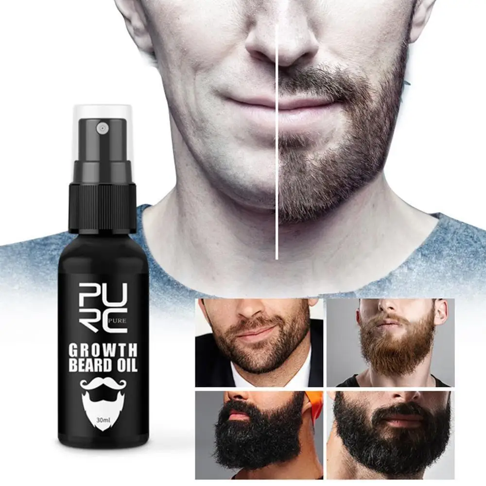 30 мл чистое масло для роста бороды мужчин против выпадения волос более толстые