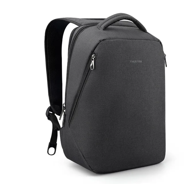 Tigernu Марка городского туристического рюкзака для мужчин Light Backbag женские рюкзаки 1" 15" Рюкзак для ноутбука школьный рюкзак для девочек-подростков мальчиков - Цвет: Black grey