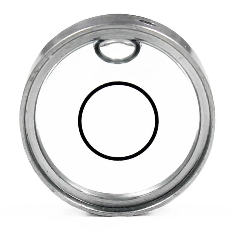 Mini Nível de Bolha Transparente Redondo Universal Design Horizontal Balão de Observação de Lado Duplo Estilo Bullseye 18 mm x 6.5 mm Instrumentos de medição de nível