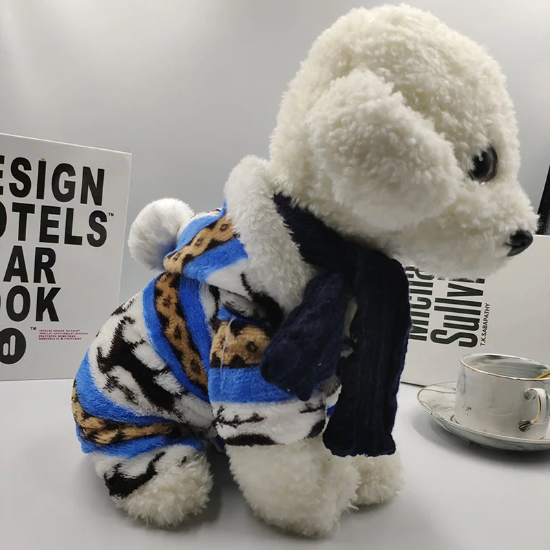 Одежда для собак зимние теплые куртки Щенок Рождественская Толстовка маленьких