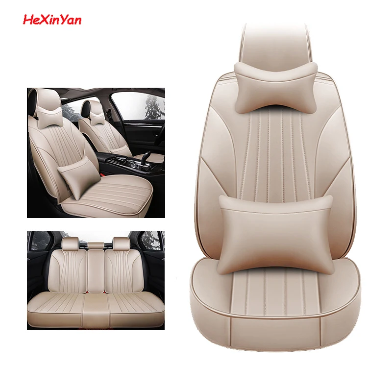 

HeXinYan Leather Universal Car Seat Covers for Chrysler all models PT Cruiser 300c 300s Grand Voyager 300 auto accessories