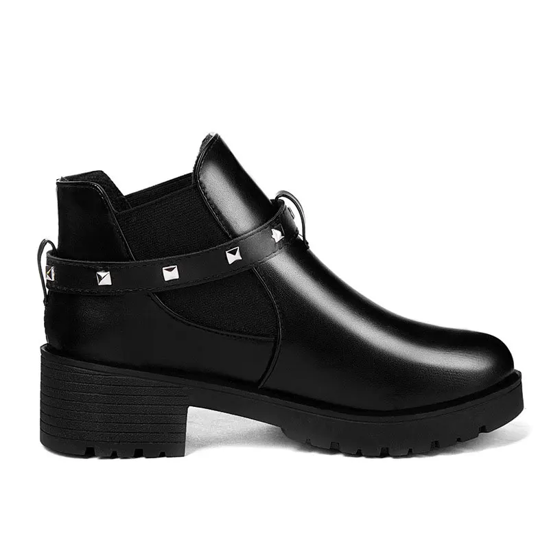 Женские ботинки Новинка 2020 года Сезон осень Женская обувь с металлическими