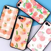 yndfcnb cute summer fruit peach phone case for iphone 11 12 13 mini pro xs max 8 7 6 6s plus x 5s se 2020 xr cover