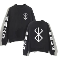 anime unisex berserk logo hoodie o neck casual print cloth