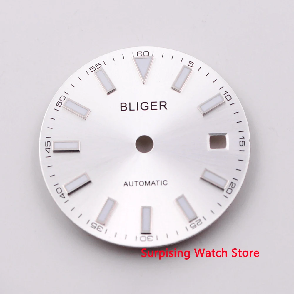 

29.2mm Bliger sterile bright blue /white /black Dial fit ETA 2836/2824 DG2813/3804 Miyota 82Series movement
