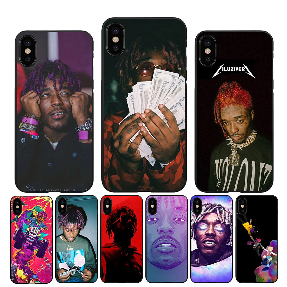 A35 Lil Uzi Vert мягкий ТПУ Черный силиконовый чехол для iPhone Xr Xs Max X или 10 8 7 6 6S Plus 5 5S SE |
