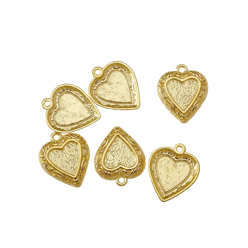 YuenZ 15 шт. античные сердца Подвески Металлические для изготовления ювелирных