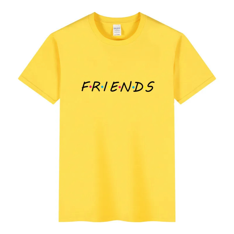 Футболка женская хлопковая с надписью FRIENDS эстетичная Модная Повседневная