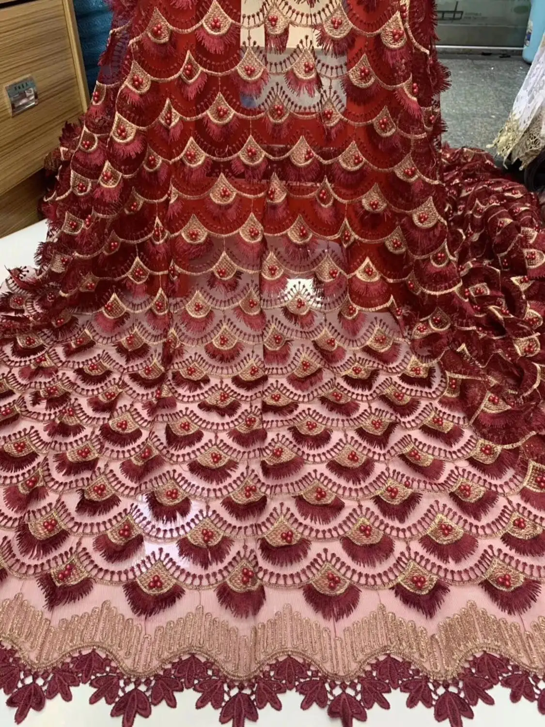 Высококачественная модная нигерийская кружевная ткань высокого качества